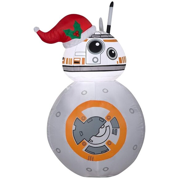 Gemmy Airblown Inflatable -BB-8 w/Santa Hat Star Wars 2016 - 3.5 ft Tal - Picture 2 of 5